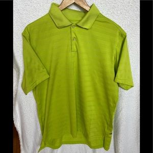 Adidas ClimaCool golf shirt men’s size Large green